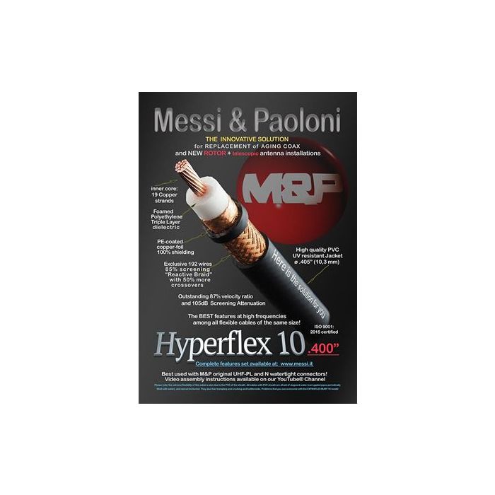 Messi & Paoloni Hyperflex 10 Premium .400" Coax Cable - Custom Length (per foot)