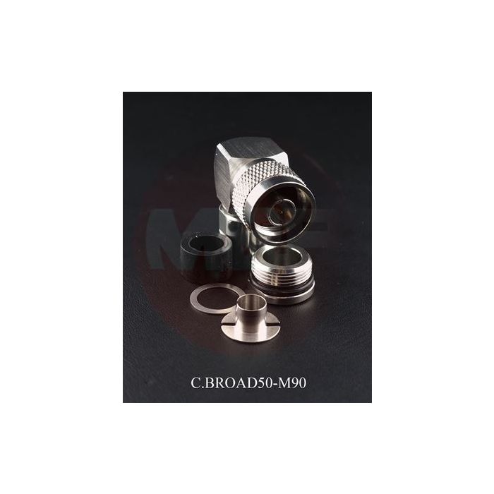 Messi & Paoloni N Male Right Angle Solder Connector for 10.3mm / .400" cables