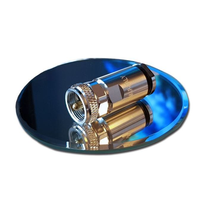 Messi & Paoloni EVOlution UHF Male (PL259) Solder Enhanced Connector for 7.3mm / .287" cables (2-Pack)