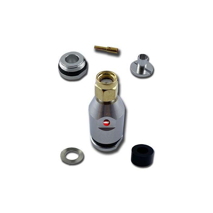 Messi & Paoloni SMA Male Reverse Screw On Connector for 7.3mm / .287" cables