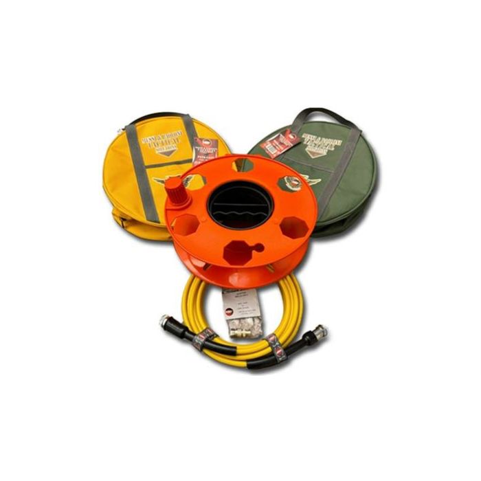 Messi & Paoloni POTA-FLEX 7 Premium .300" Pre-Assembled Coax Deluxe Bundle (UHF Male + BNC Adapter + Reel + Case)
