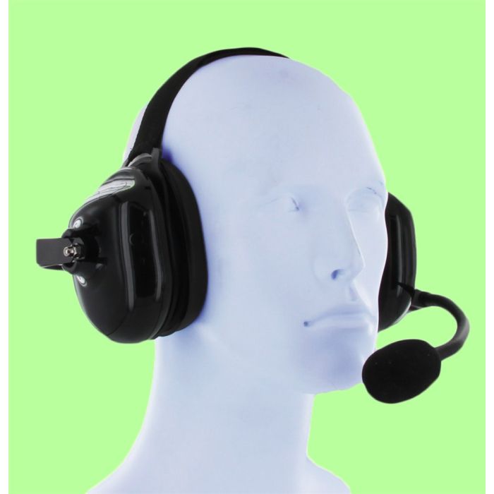 XLT HS500 Heavy Duty Dual Muff Headset with PTT and Mic