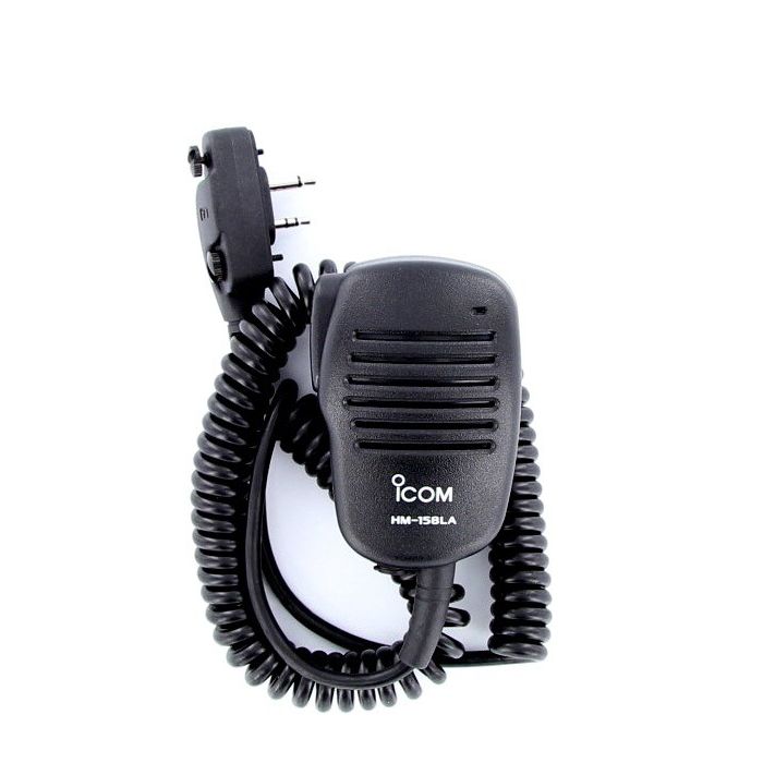 Icom HM-158LA Compact Speaker Mic w/ Alligator Clip