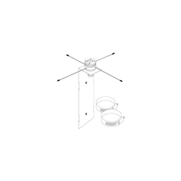 Tram 1470 NMO to N Female Base Ground Plane Kit