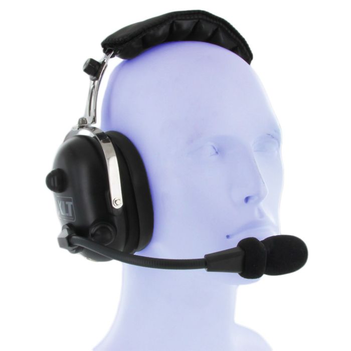 XLT HS400 Heavy Duty Single Muff Headset with PTT and Mic