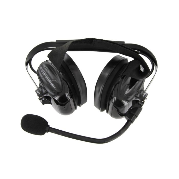 XLT HS500 Heavy Duty Dual Muff Headset with PTT and Mic