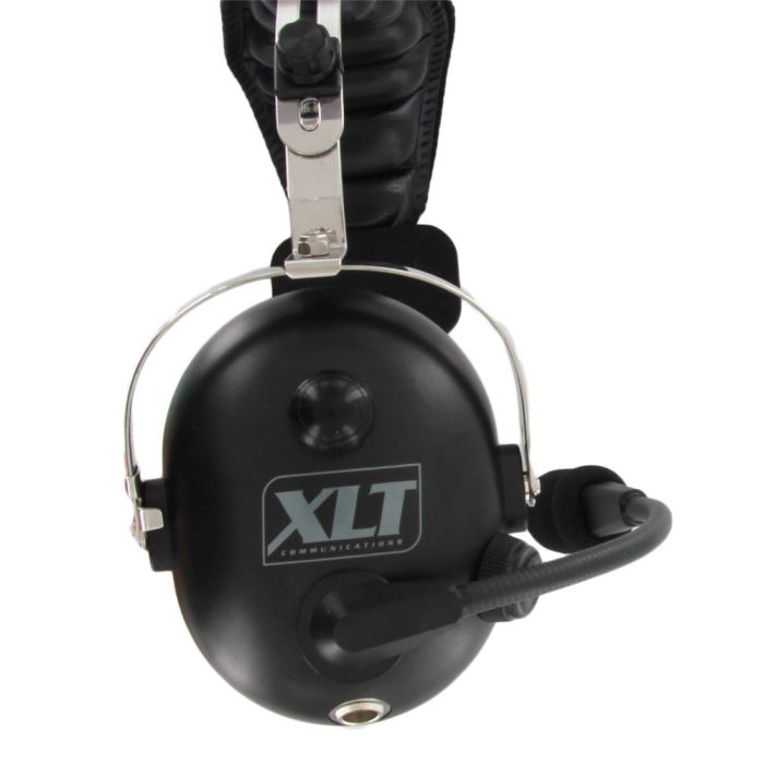 XLT HS400 Heavy Duty Single Muff Headset with PTT and Mic