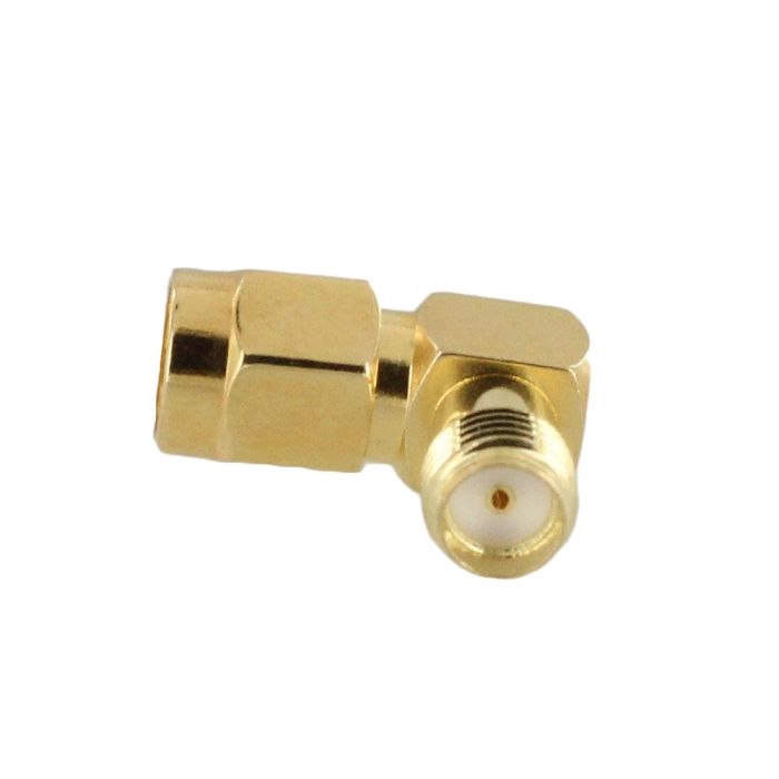 XLT SMA Male to SMA Female Right Angle Adapter