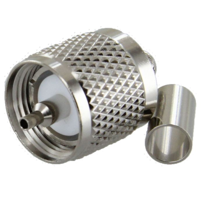 ABR PL-259-8X PL-259 Crimp Connector for RG 8X Cable