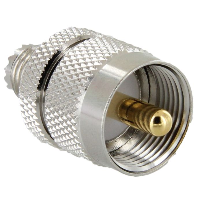 Mini UHF Female To UHF Male (PL-259) Adapter