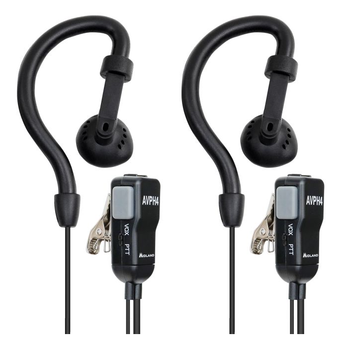 Midland AVPH4 Ear Clip Headsets