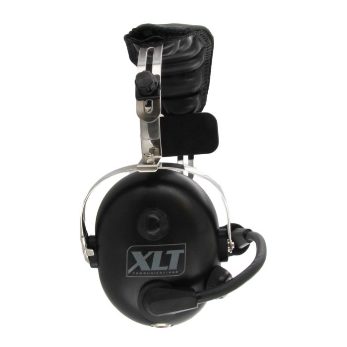 XLT HS400 Heavy Duty Single Muff Headset with PTT and Mic