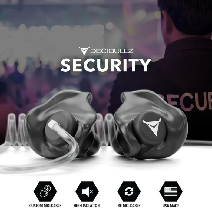 Decibullz Custom Molded Acoustic Tube Earpiece Adapter with Isolation