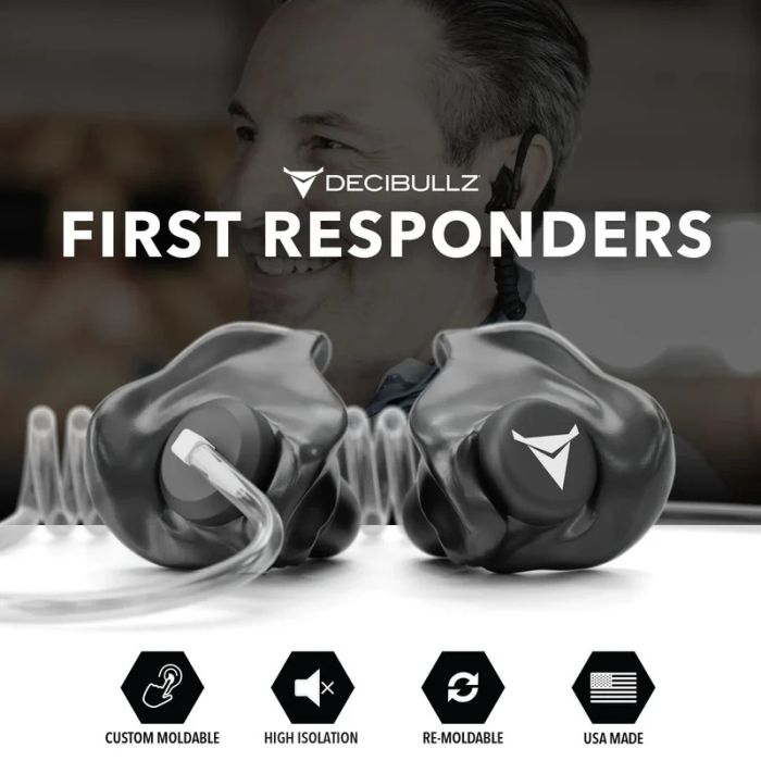 Decibullz Custom Molded Acoustic Tube Earpiece Adapter with Isolation