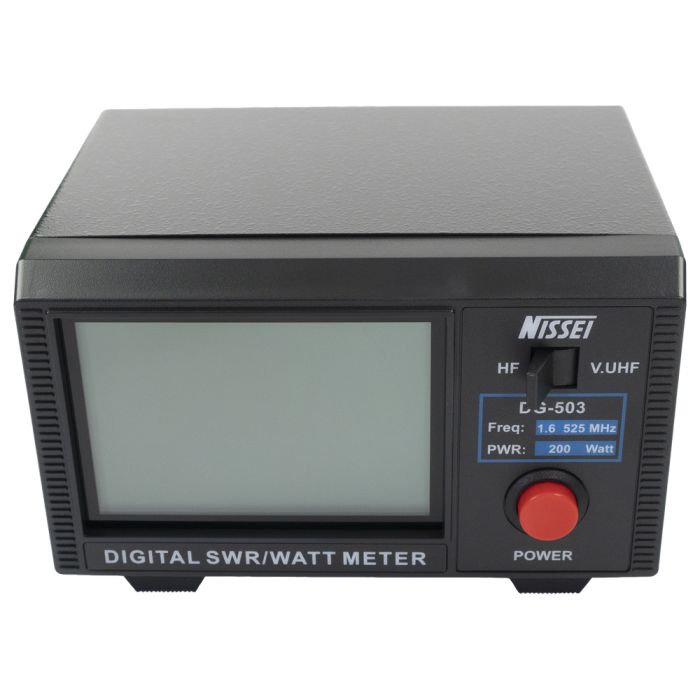 Nissei DG-503 Digital SWR and Power Meter for Analog and Digital Radios (1.6-60 MHz / 125-525 MHz, 200 Watts)