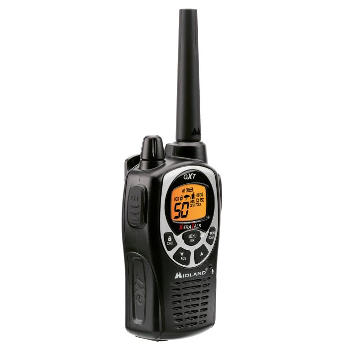 Midland GXT1000VP4 GMRS Radios With Headsets and Charger