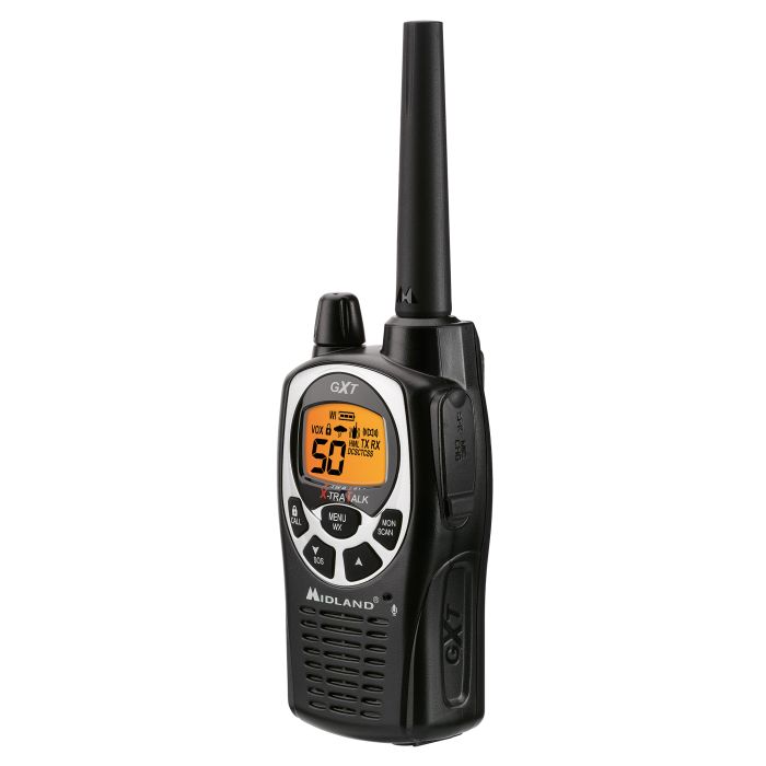 Midland GXT1000VP4 GMRS Radios With Headsets and Charger