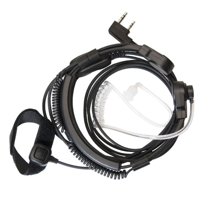 Wouxun Throat Microphone w/ Surveillance Earpiece (HEO-005)