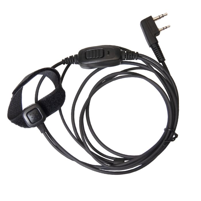 Wouxun Throat Microphone w/ Surveillance Earpiece (HEO-005)