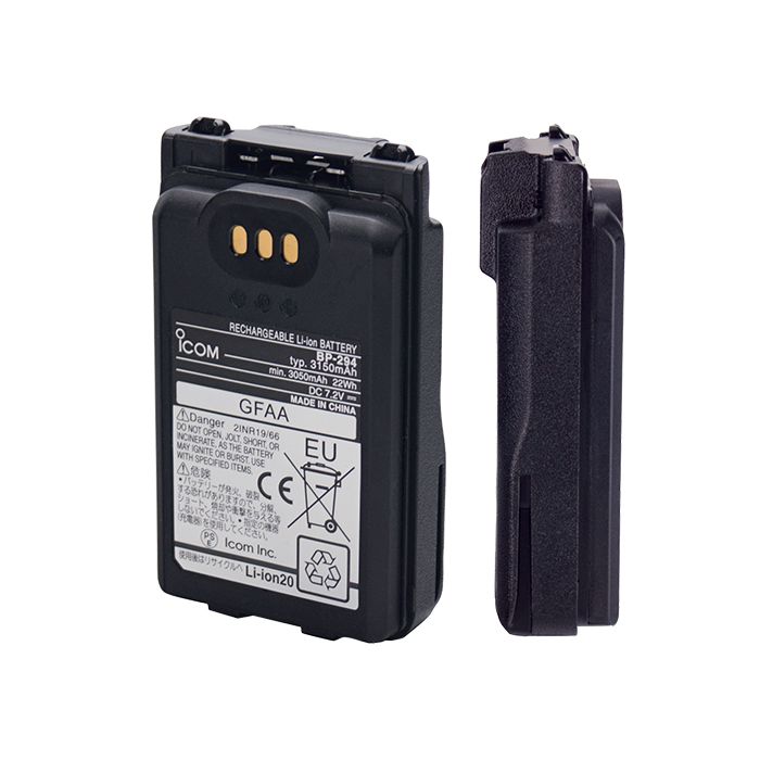 Genuine Icom 3150mAh Lithium-Ion Battery For F52D/F62D/M85 Radios (BP294)