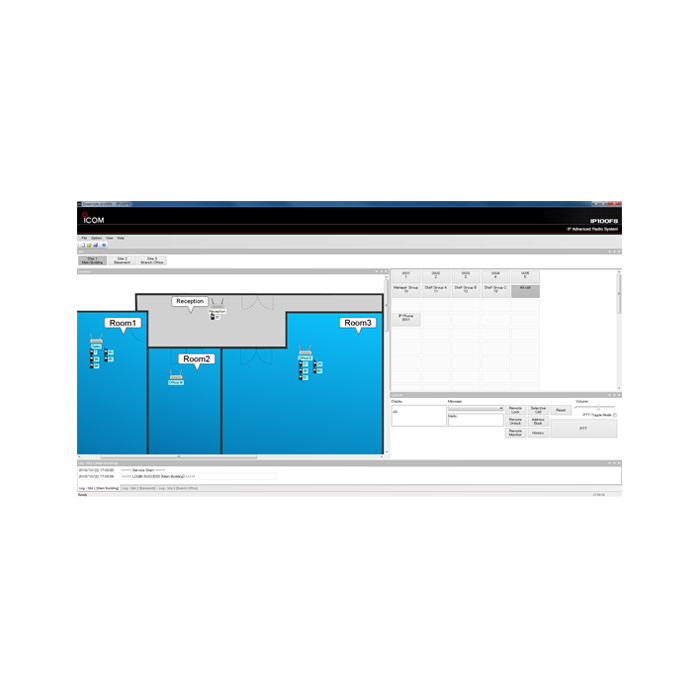 Icom IP100FS IP-based PC Dispatcher and Remote Radio Communicator