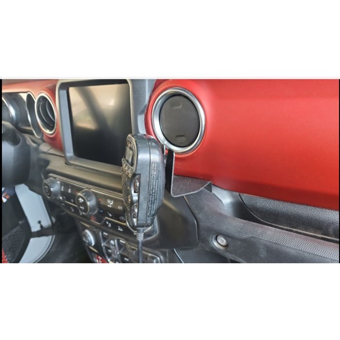 Jeep Grab Bar Microphone and Two-Way Radio Mount (for JT Gladiator and JL Wrangler)