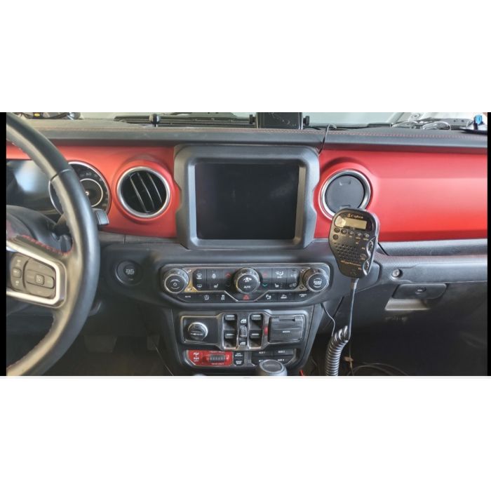Jeep Grab Bar Microphone and Two-Way Radio Mount (for JT Gladiator and JL Wrangler)