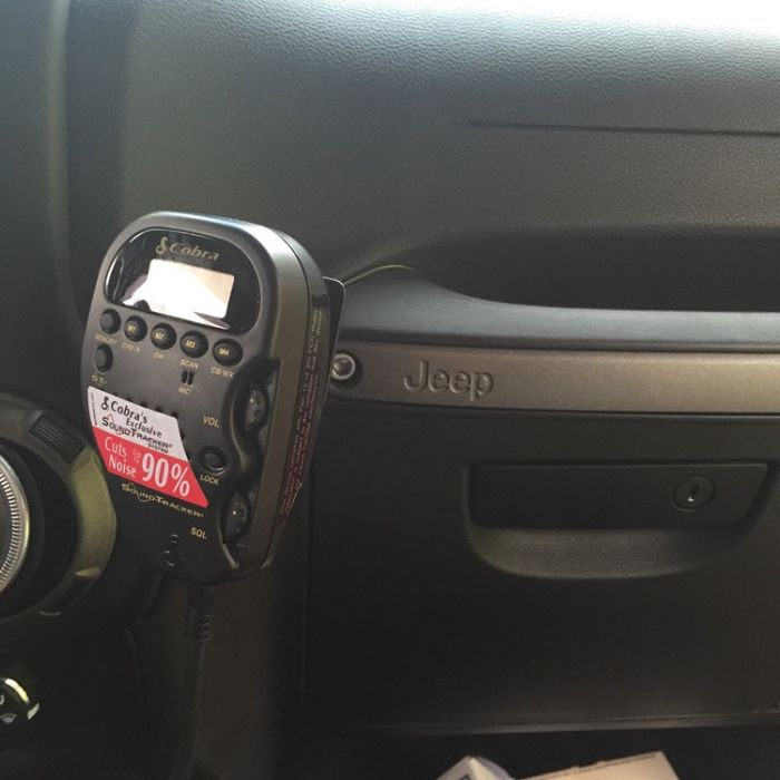 Jeep Grab Bar Microphone and Two-Way Radio Mount (for JK Wrangler)