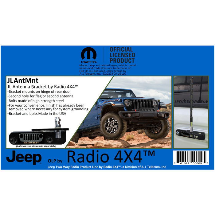 Jeep Dual-Hole Tailgate Antenna Bracket (for JL Wrangler)