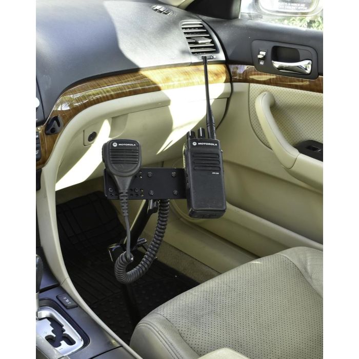Lido Radio LM-300HD-EXT-02 Heavy Duty Seat Rail Mount For Portable With Mic Holder