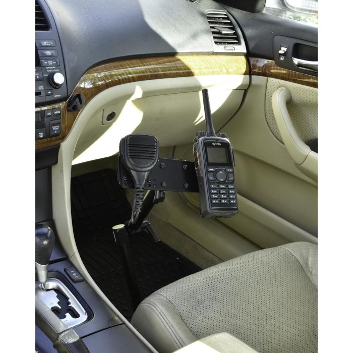 Lido Radio LM-300HD-EXT-02 Heavy Duty Seat Rail Mount For Portable With Mic Holder