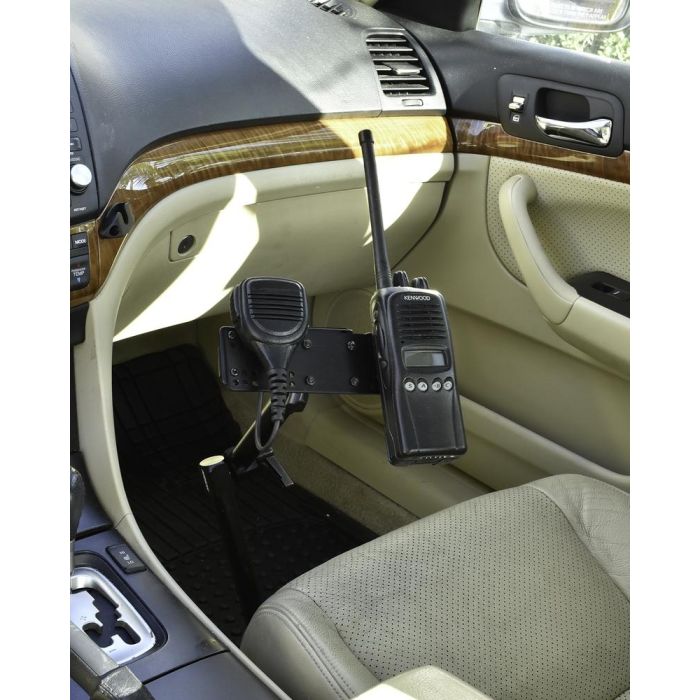 Lido Radio LM-300HD-EXT-02 Heavy Duty Seat Rail Mount For Portable With Mic Holder