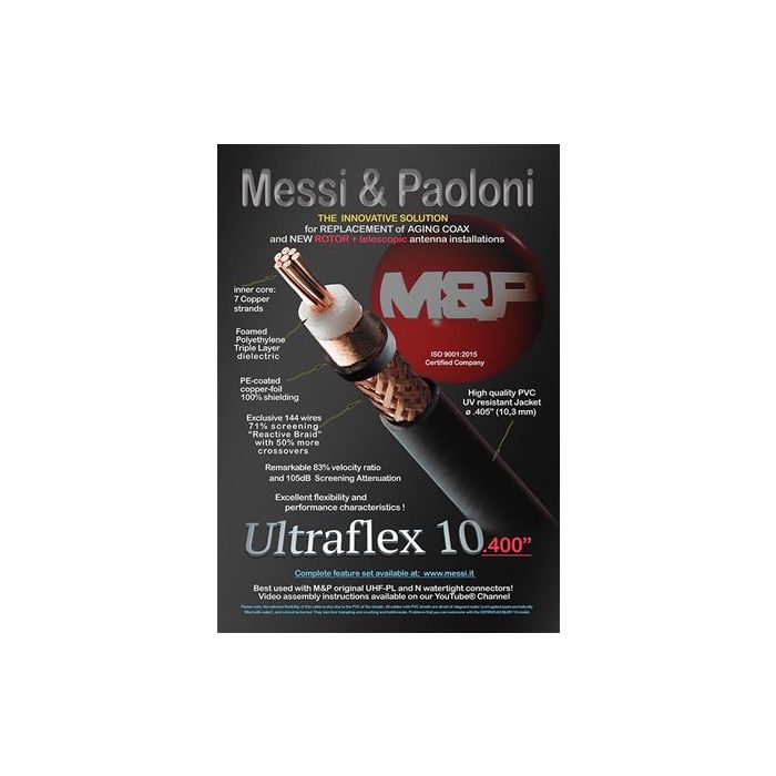 Messi & Paoloni Ultraflex 10 Premium .400" Coax Cable - Custom Length (per foot)