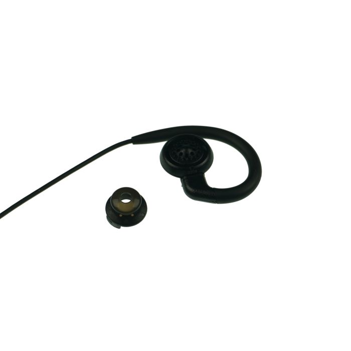 Motorola 1-Wire Swivel Earpiece with Inline PTT and Coil Cord for CLPe Series Radios - PMLN8077