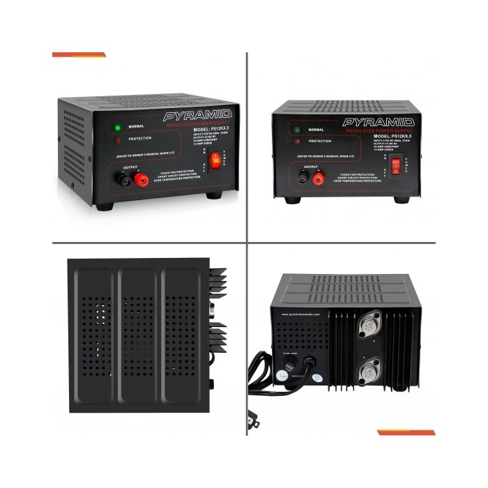 Pyramid PS12KX Bench Power Supply AC-to-DC Power Converter (10 Amp)