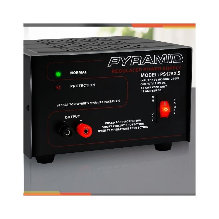 Pyramid PS12KX Bench Power Supply AC-to-DC Power Converter (10 Amp)