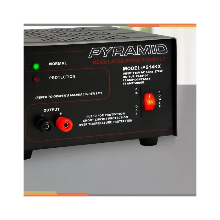 Pyramid PS14KX Bench Power Supply AC-to-DC Power Converter (12 Amp)