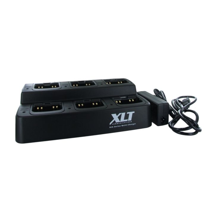 XLT 6-Unit Multi-Charger For Icom BP-265 (F3001 / F4001 / F3210D / F4210D / T70A / V80)