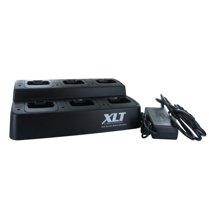 XLT 6-Unit Multi-Charger For Icom BP-279/BP-280 (F1000/F2000/F1000D/F2000D)