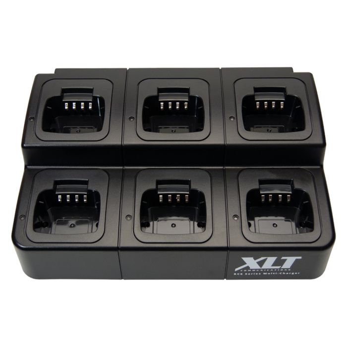 XLT 6-Unit Multi-Charger For Motorola CP100d/CP185 Radios