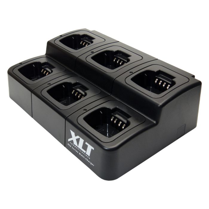 XLT 6-Unit Multi-Charger For Motorola CP100d/CP185 Radios
