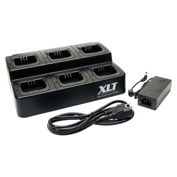 XLT 6-Unit Multi-Charger For Motorola CP200d Radios