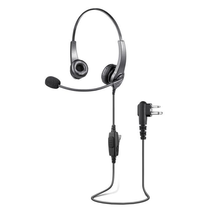 XLT HS280 Lightweight Dual Muff Headset w/ PTT and Boom Microphone