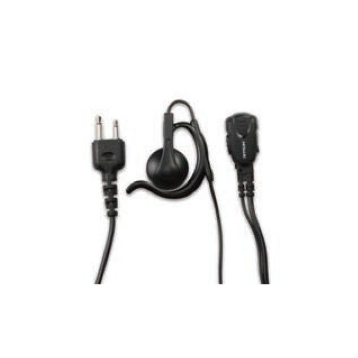 Ritron RHD-8X C-Ring Earpiece With Inline PTT Lapel Microphone