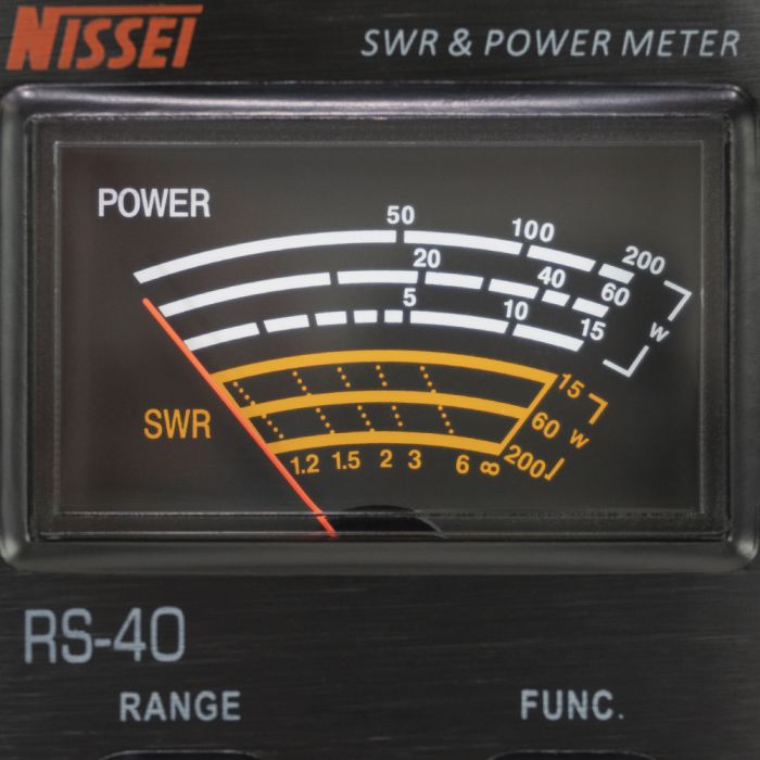 Nissei RS-40 SWR and Power Meter (UHF/VHF 144/430 MHz Band, 200 Watts)