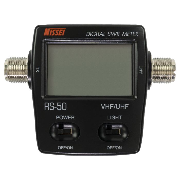 Nissei RS-50 Digital SWR and Power Meter (125-525 MHz, 120 Watts)