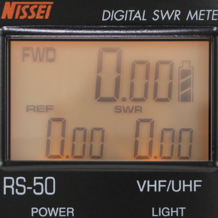 Nissei RS-50 Digital SWR and Power Meter (125-525 MHz, 120 Watts)