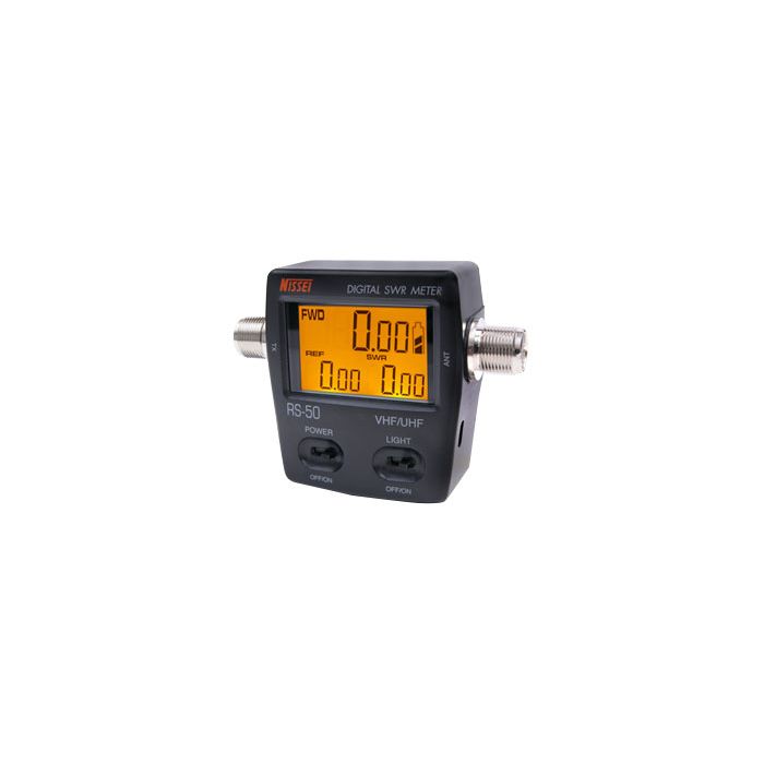Nissei RS-50 Digital SWR and Power Meter (125-525 MHz, 120 Watts)