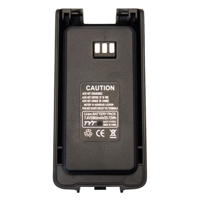 TYT Lithium Ion USB-C Battery Pack for MD-390 and MD-UV390 Plus DMR Radio (2800 mAh)
