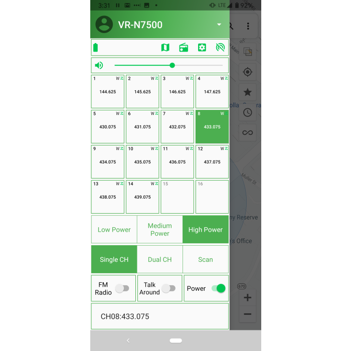 VGC VR-N7500 50W Dual Band Mobile Radio With APP Programming